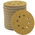 5-Inch 8-Hole Hook and Loop Sanding Discs, Orbital Sander Sandpaper Discs, 100 Pieces Round Sandpaper Set, 60 Grit - size: 60-Grit