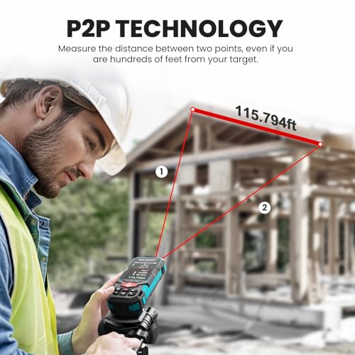 MILESEEY 330Ft Outdoor Laser Measure with Camera Viewfinder