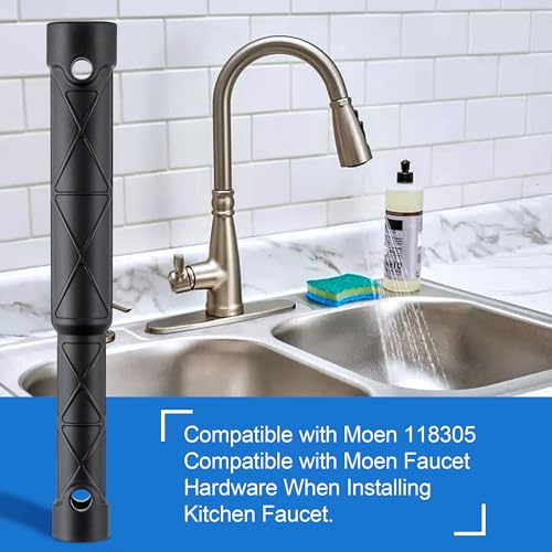 Enhon Kitchen Faucet Installation Tool, Fits 5/8" and 13/16" Nuts, Black - color: Black
