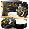 Feilove 4-in-1 Mink Oil Leather Conditioner and Cleaner 3.52 oz - Premium Waterproof Formula for Boots and Shoes - style: 5-in-1