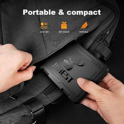 JOREST Small Precision Screwdriver Set with Torx Triwing Phillips, Mini Repair Tool Kit for Macbook, Computer, Laptop, PC, iPhone, PS5, Xbox, Switch, Glasses, Watch, Ring Doorbell, Electronics - style: 40 in 1 CRV
