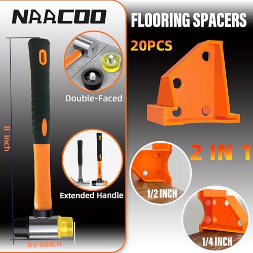 NAACOO Laminate Flooring Tools, 6in1 Pro Floor Install Kit for Vinyl Plank - size: Pro-6 in 1 Flooring Tools