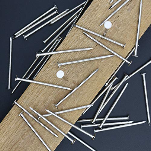 JEGONFRI 120pcs 2" Nickel Plated Nails for Hanging Pictures, Wood Nails - color: Silver, size: 2 In , 120 Pcs