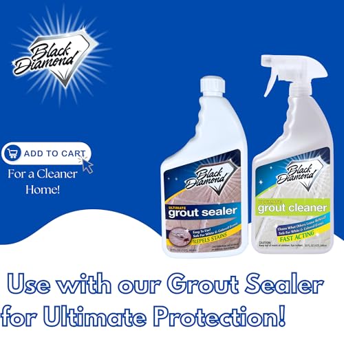 Ultimate Grout Cleaner for Tile & Grout, Acid-Free Stain Remover QT/Brush - size: 32 Fl Oz (Pack of 1)