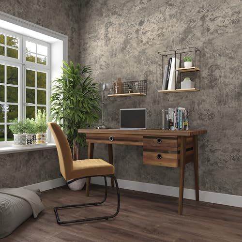 JSEVEM 24"×197" Light Brown Concrete Wallpaper Peel and Stick Industrial Beige Gray Cement Contact Paper Vinyl Warp Matte Textured Self Adhesive Wall Paper for Bedroom Bathroom Office Walls - color: Brown Gray, size: 24" x 197"