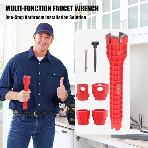 14-in-1 Multi-functional Faucet and Sink Wrench for Toilets and Kitchens