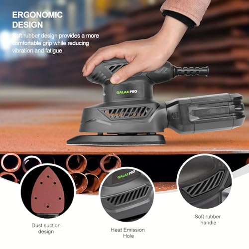 GALAX 1.1A Detail Sander Corded 13000 OPM with 20Pcs Sandpapers - style: Corded Detail Sander