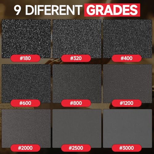 Shinboc 20 PCS Sanding Sponge, 180-3000 Grit Sand Paper Assortment Pack - style: Mix Grit
