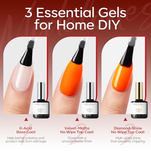 modelones Cat Eye Gel Nail Polish Kit Jelly 32PCS 28Colors Glitter - color: A0-Blooming Winter