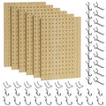VOIMO Bamboo Pegboard Organizer Set, 6 Panels (16"x12") - size: 16'' X 12'' (6 Panels)