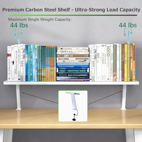 2pcs Desk Clamp Bracket, 7.87'' Heavy Duty Floating Table Height Extender