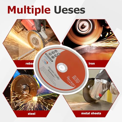 50 Pack 7"x1/16"x7/8" Cut-Off Wheel - Metal & Stainless Steel Cutting Discs - size: 50pcs 7"*1/16"*7/8"