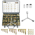 FMhotu 752Pcs Nuts and Bolts Assortment Kit, 15 Sizes Includes 1/4-20 5/16-18 3/8-16, SAE Grade 5 Alloy Steel Hex Cap Screws Nuts Washers with Wrenches Assortment Kit THLSTZ536pcs - size: 752pcs 1/4-20 5/16-18 3/8-16