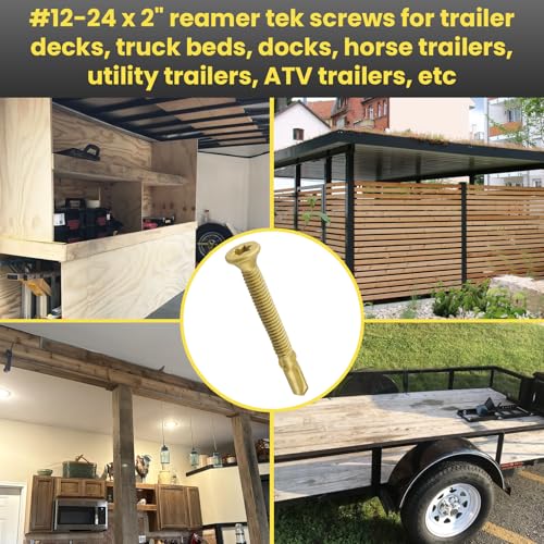 #12-24 x 2 Reamer Tek Torx/Star Head Self-Drilling Wood to Metal Screws