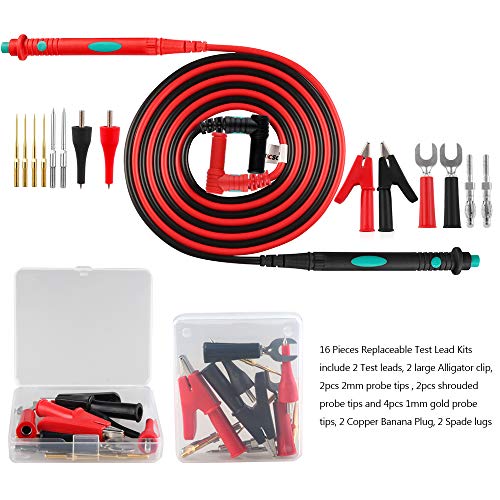 Multimeter Test Leads Kit Set of 16