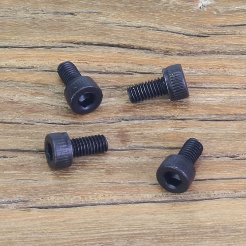 105 Pieces M3 x 6mm Socket Head Cap Screws, Thread Pitch 0.5mm, Sutemribor M3 Black Screws, 12.9 Grade Alloy Steel, Black Oxide Finish, Fully Threaded - size: M3 x 6mm, style: Socket Head