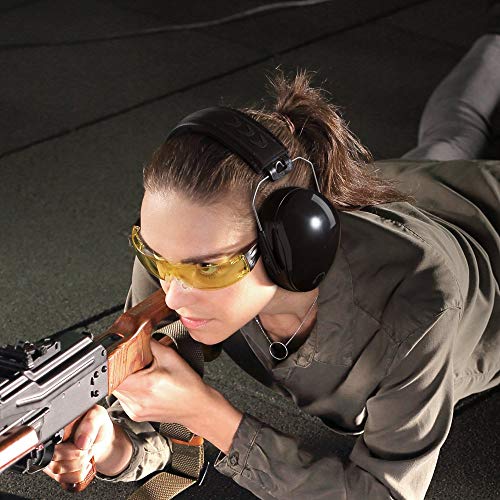 Pro For Sho All Terrain Safety Ear Protection - Larger Size Foldable Ear Muffs Lighter Weight & Maximum Hearing Protection