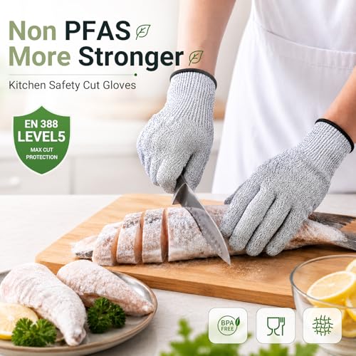 Cut Resistant Gloves for Men Women, Kitchen Gloves for Food Prep