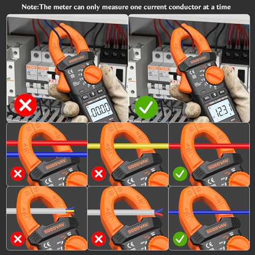 Digital Amp Clamp Meter Multimeter 4000 Counts,600A, AC/DC Voltage
