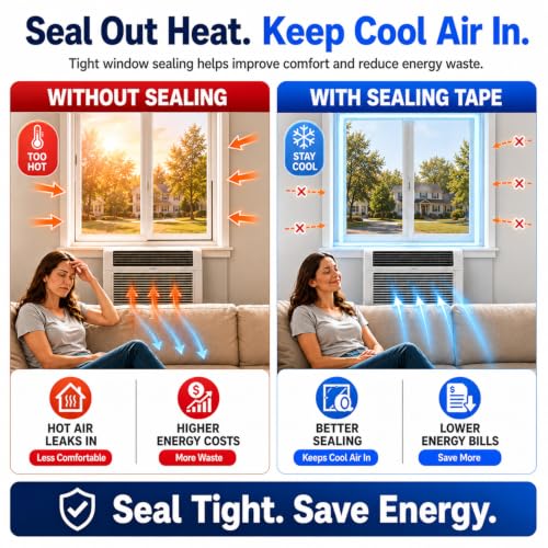 SWRT Window Sealing Tape, 2 in x 33 ft, 20 Mil Thick, AC Insulation Seal