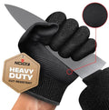 NoCry Professional Cut Resistant Work Gloves Firm Grip and Waterproof Palms - color: Black (Enhanced Grip & Water Resistant), size: Small, style: 1 Pack