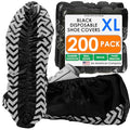 Innovative Haus Black Disposable Shoe Covers Non Slip Booties, XL, 200 Pack - style: 200 Pack