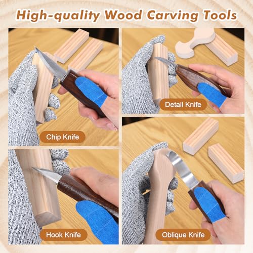 Ninonly 42pcs Wood Carving Tools Kit for Beginners