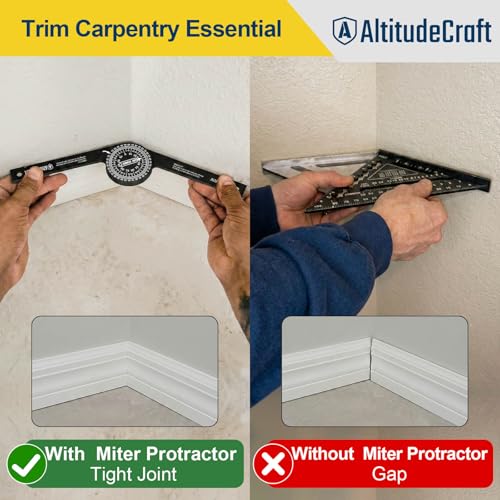 Precision Miter Saw Protractor, Crown Molding Angle Finder - style: Miter Saw Protractor