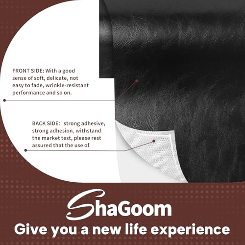 Leather Repair Kits, Large Vinyl Repair Patch for Couches Furniture - color: Glossy Dark Brown, size: 17X79 inch