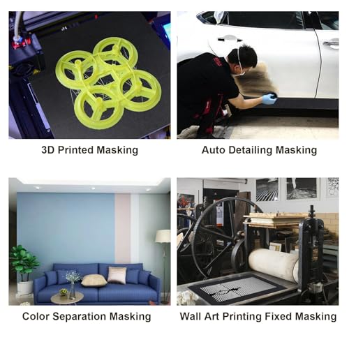 BOMEI PACK Wide Painters Tape 3 Inch,Wide Black Masking Tape, 55 yds Length, Multi-Surface Adhesive Painting Tape 21-Day Clean Removal for Painting, DIY, Arts, Crafts, Labeling - size: 3 inches x 55 Yards