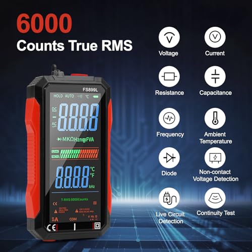 Digital Multimeter 2026 Upgraded FS899L for Auto Home Industrial