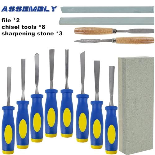 Lulu Home 13 PCS Wood Chisel Set with Canvas Bag