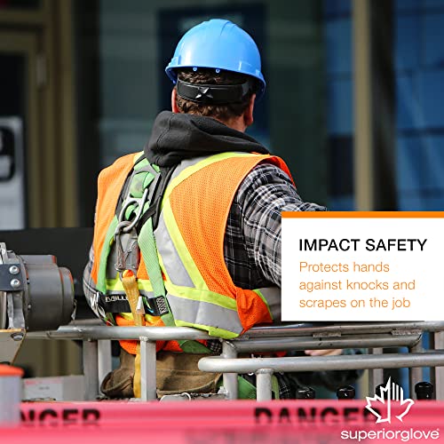 Superior Glove Endura Goatskin Leather Work Gloves Arc Flash Cut Resistant Safety Hand Protection - size: Small, style: Impact/Cut