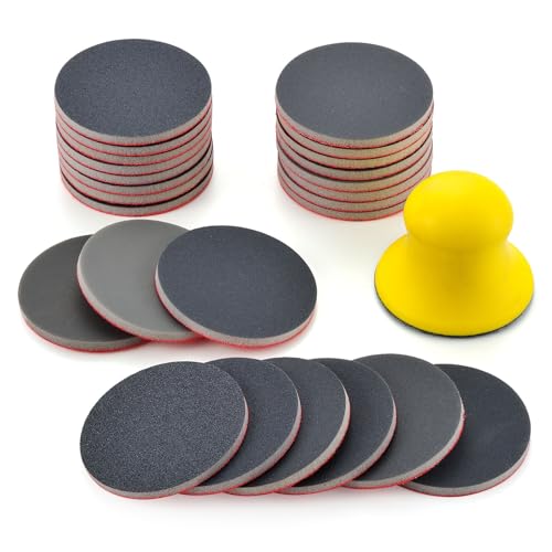 MAXMAN 24Pcs Sanding Sponge Set, 3" Foam Sanding Pads, 180-3000G Assortment - style: 180-3000 Grit