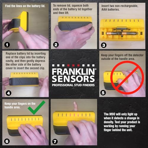 Franklin Sensors ProSensor M90 9-Sensor Stud Finder Wall Scanner - color: Yellow