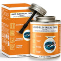 5.29 oz Liquid Electrical Tape Quick-Drying Insulating Glue with Brush Cap - Quick-Dry Waterproof Sealant for Wires, Cables, Connectors, Outdoor & Automotive Electrical Equipment (White) - color: White