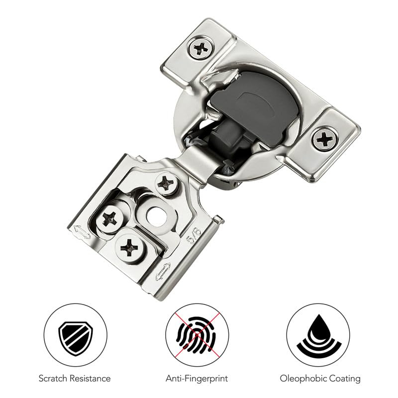 Ravinte 5/8 Inch Overlay Soft Close Hinge Kitchen Cabinet Hinges 10 Pack - size: 5/8 inch Overlay