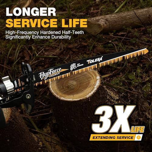 TOLESA Reciprocating Saw Blades, 12-Inch 6TPI for Wood Pruning, 3-Pack - size: 12 Inch