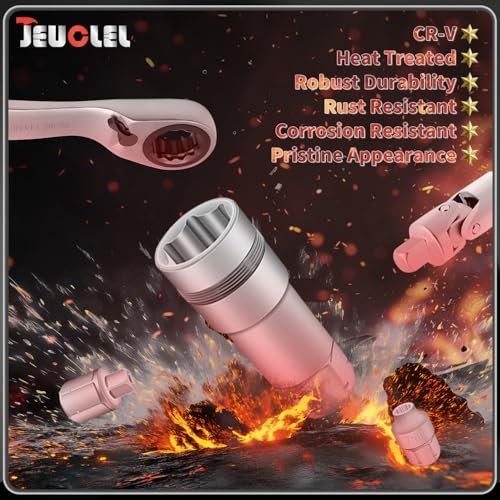 29PCS Pass Through Socket Set, 1/4" Drive Go-Thru Ratchet Kit