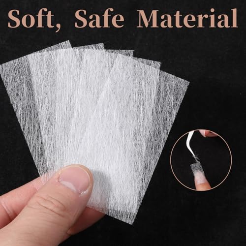 100 PCS Silk Nail Extension Wrap Kit with Tweezers, Nail Art Repair