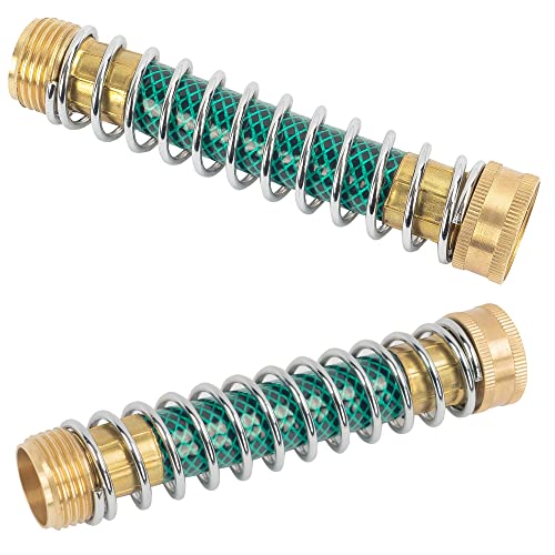 Hourleey Garden Hose Protector, Hose Extension Adapter with Coil Spring (4 PCS) - size: 4 Pack