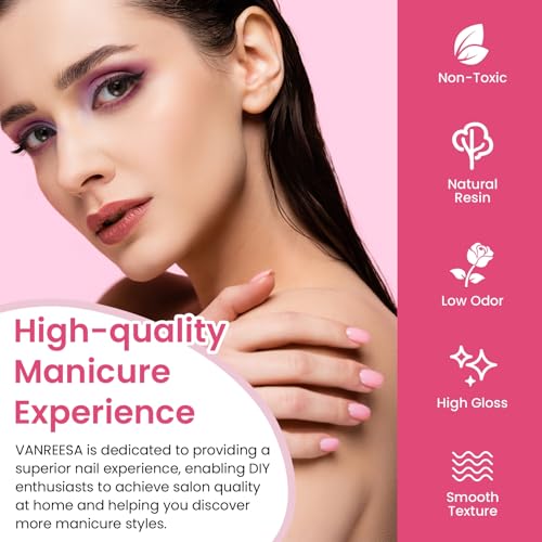 VANREESA 42 Pcs Gel Nail Polish Kit with U V Light 24 Colors Gel Polish Nail Set Glossy & Matte Top Coat Complete Nail Kit with Manicure Tools for All Seasons Gifts for Women Girls - color: Classic & Stylish Collection