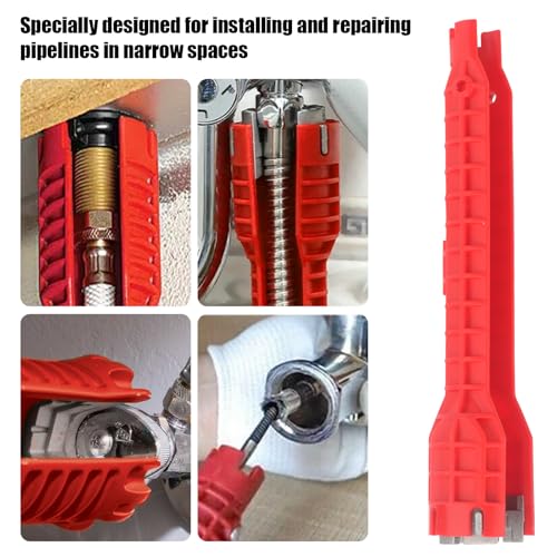 14-in-1 Multi-functional Faucet and Sink Wrench for Toilets and Kitchens