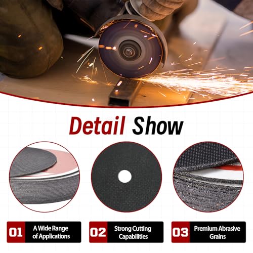 Cut Off Wheels 50 Pack 6 x .045 x 7/8 Inch Metal and Stainless Steel Cutting Discs for Angle Grinders - size: 50pcs 6"*0.045"*7/8"