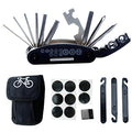DAWAY Bike Repair Tool Kits - Bicycle Repair Bag & 120 PSI Bike Pump or Saddle Bag Set, with 16 in 1 Bicycle Multitool, Bike Tire Levers Wrench, Portable Patches Fixes - Practical Cycling Accessories - style: bike tool kits with mini bag