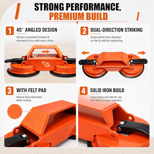 Floor Gap Fixer Tool with Suction Cup,Laminate Floor Gap Repair Kit