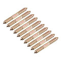 UXCELL 10x80mm Hanger Bolts, 12pcs Double Ended Self-Tapping Thread Dowel Screws for Wood Connecting - size: 80mm