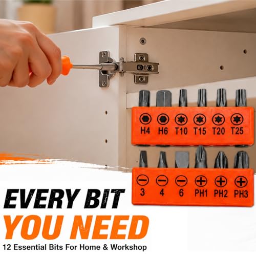 24 Pieces Small Home DIY Tool Kit for Household | Portable Home Hand Tool Box for Women, General Repair Basic Tools Kit Simple DIY Screwdriver Hammer Set for Garage, Office