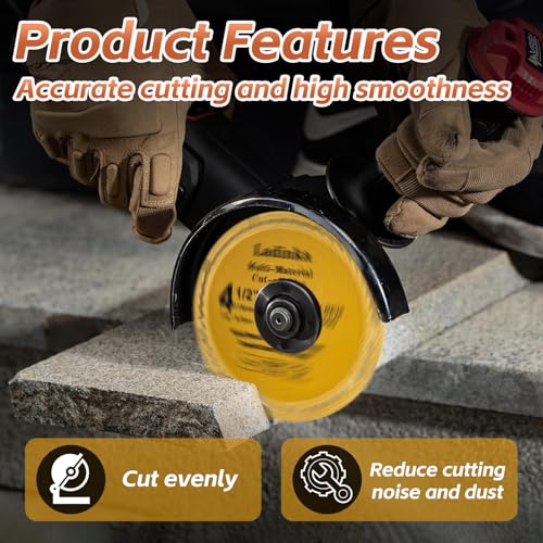 4-Pack 4-1/2 Inch Electro Plated Diamond Grinding Wheel - Heavy Duty Indestructible Disc for Angle Grinder, Multi Material Cutting Blades for Metal, Tile, Stone and Concrete