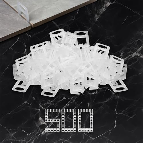Storystore 500pcs Tile Leveling Clips 1/16 Inch Tiles Spacers - size: 1/16 Inch 500 Spacers